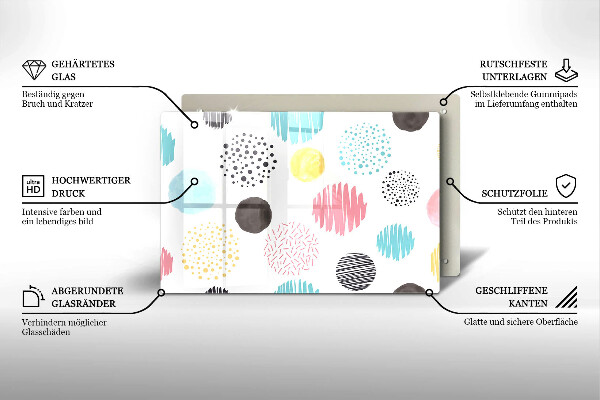 Kokkärlskydd elegant Målade former