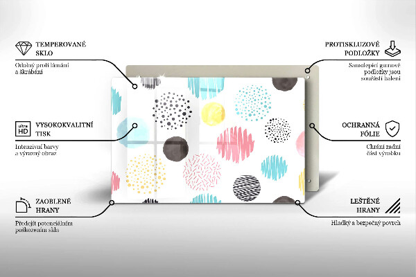 Kokkärlskydd elegant Målade former