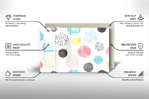 Kokkärlskydd elegant Målade former