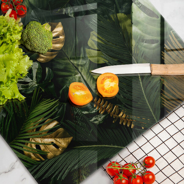 Kokkärlskydd elegant Gyllene monstera blad