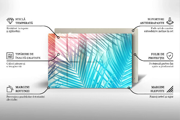 Glashällskydd elegant Pastellblad