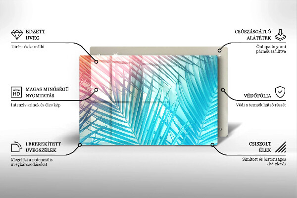 Glashällskydd elegant Pastellblad