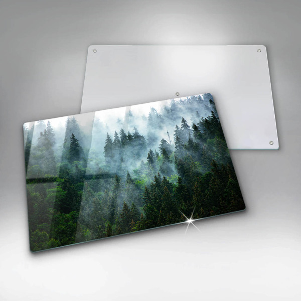 Glashällskydd elegant Skog i dimman