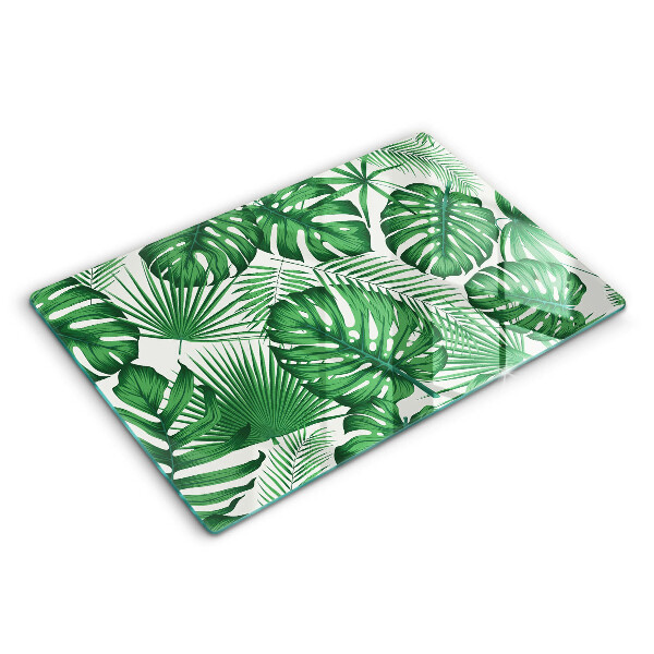 Glashällskydd elegant Monstera lämnar