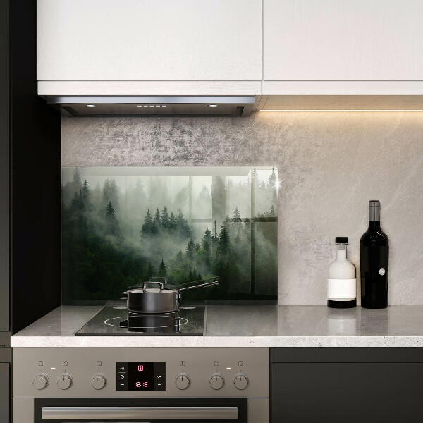 Spisskyddsplatta elegant Dimmigt skogslandskap