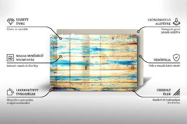 Spisskyddsplatta elegant Retro träskivor