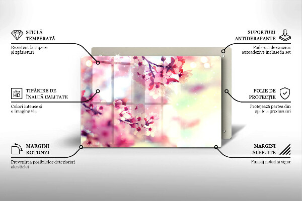 Spisskyddsplatta elegant Naturen äppelblommor