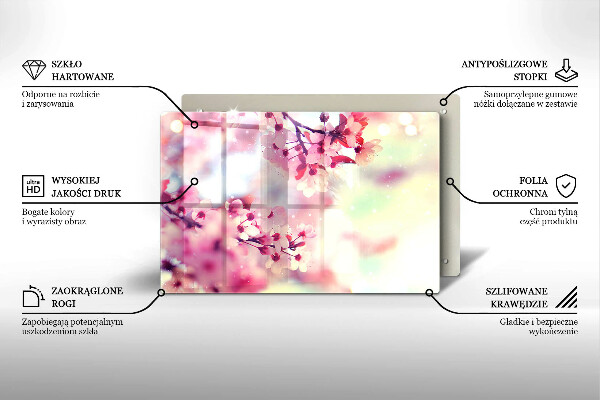 Spisskyddsplatta elegant Naturen äppelblommor