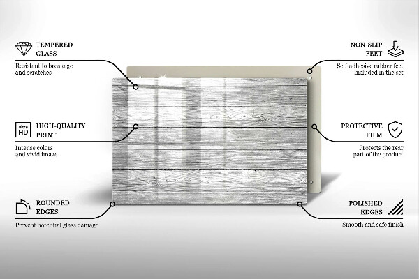 Spisskyddsplatta elegant Gamla träskivor