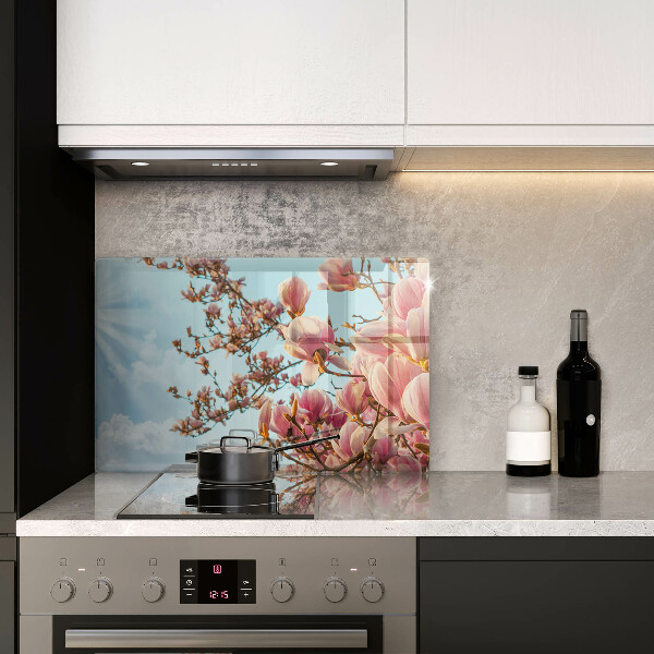 Spisskyddsplatta elegant Rosa blommor träd