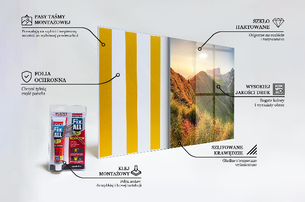 Stänkskydd kök Mountain Glade Soluppgång