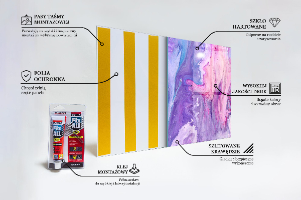 Stänkskydd kök Rosa abstraktion