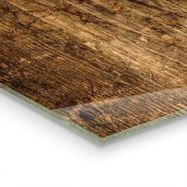 Stänkskydd kök Mörk ekträ