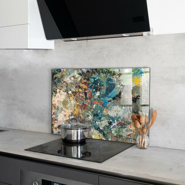 Stänkskydd kök Oljefärgstruktur