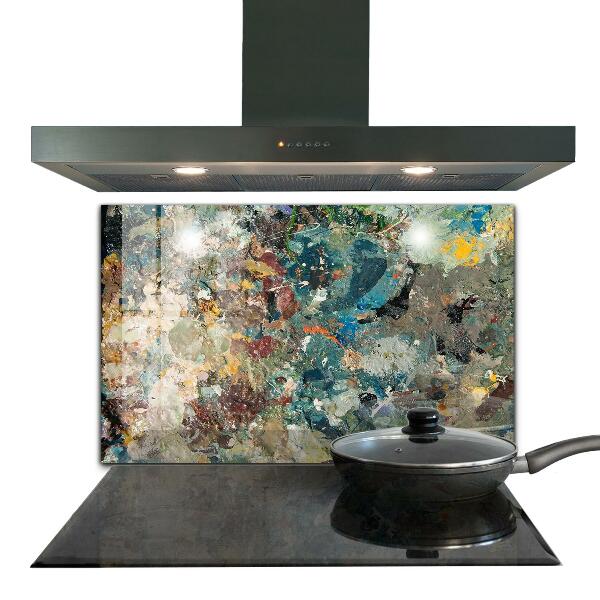 Stänkskydd kök Oljefärgstruktur