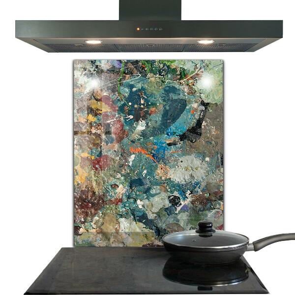 Stänkskydd kök Oljefärgstruktur