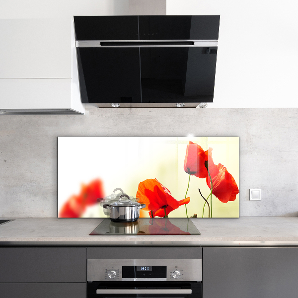 Stänkskydd kök Åkeräng med röda vallmo