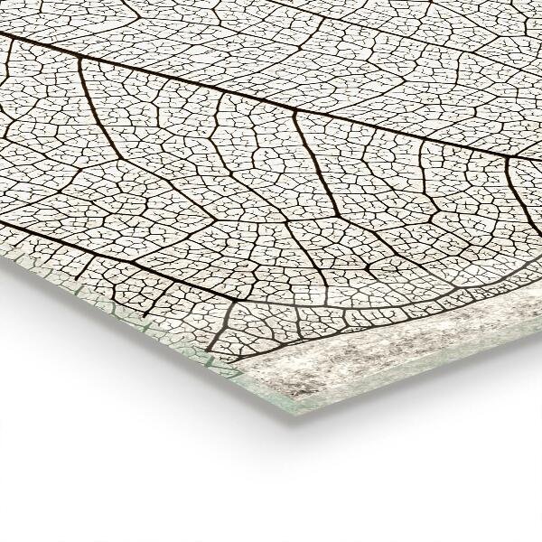 Stänkskydd kök Sepia löv textur