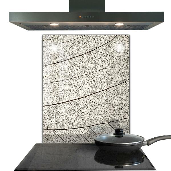 Stänkskydd kök Sepia löv textur