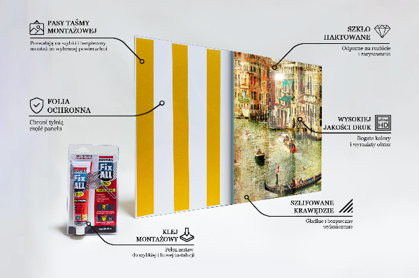 Stänkskydd kök Italien Venedig Vintage Bild