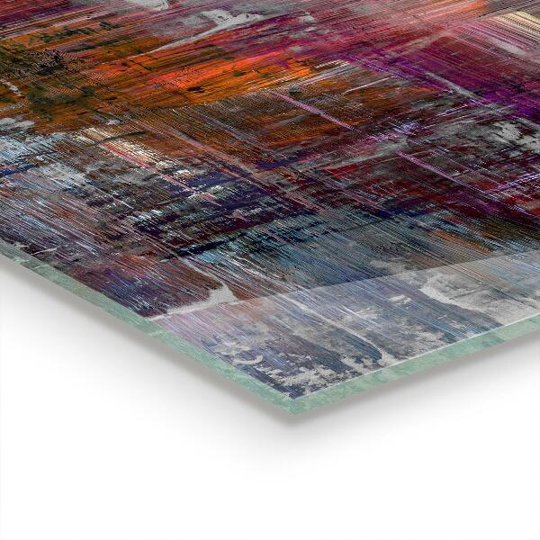 Stänkskydd kök Abstrakt målning