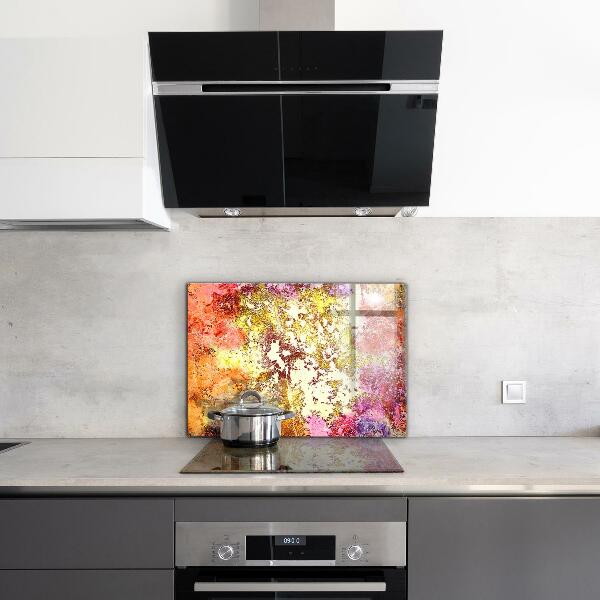 Stänkskydd kök Orange abstraktion