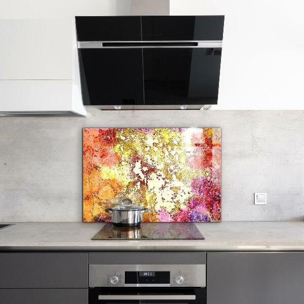 Stänkskydd kök Orange abstraktion
