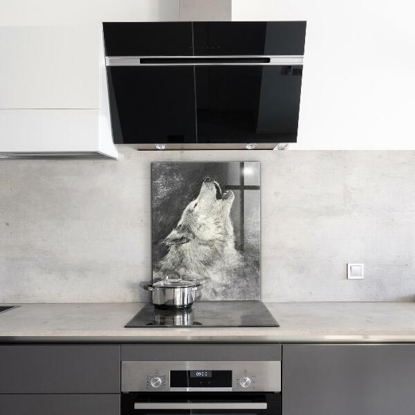 Stänkskydd kök Kanadensisk Wolf Illustration