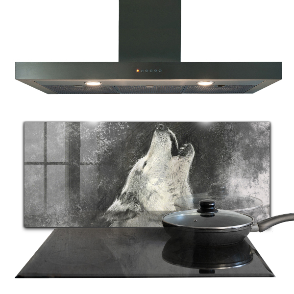 Stänkskydd kök Kanadensisk Wolf Illustration