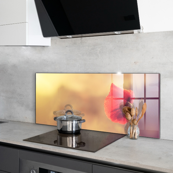 Stänkskydd kök Vintage vallmoväxt