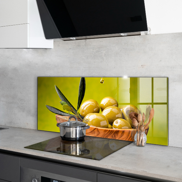 Stänkskydd kök Gröna färska oliver