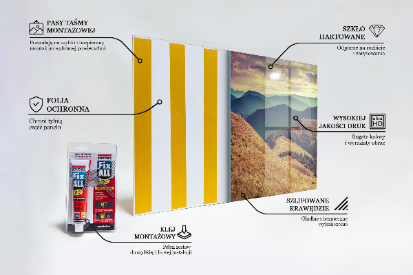 Stänkskydd kök Berglandskap på hösten