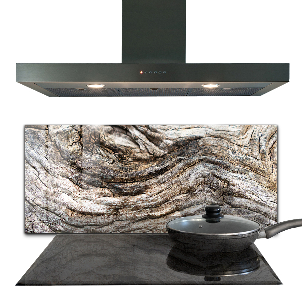 Stänkskydd kök Trädbarkstam