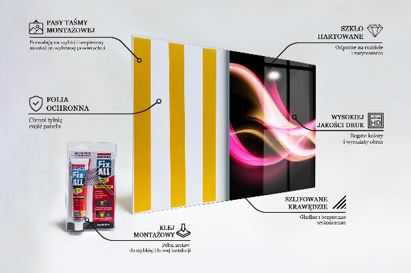 Stänkskydd kök Modern abstrakt vibration