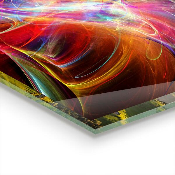 Stänkskydd kök Abstrakt vibrerande energi