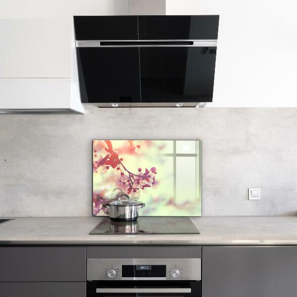 Stänkskydd kök Blommande rosa träd