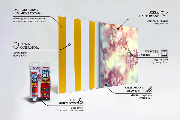 Stänkskydd kök Blommande rosa träd