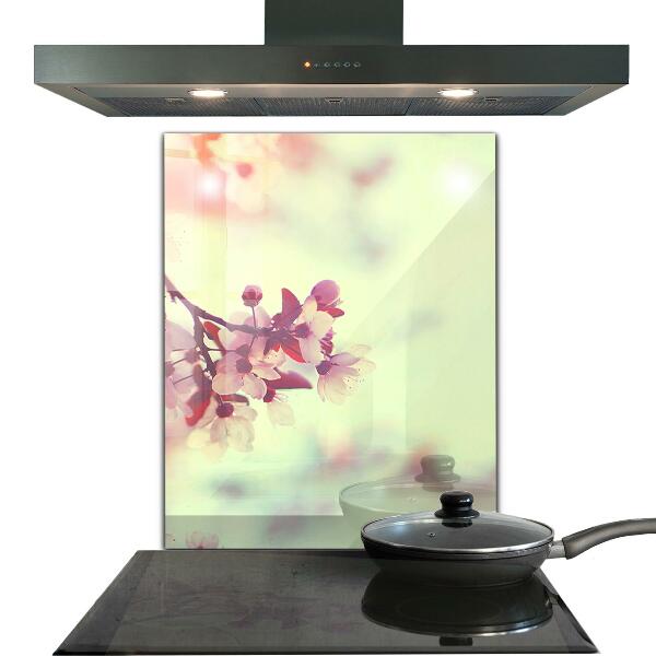 Stänkskydd kök Blommande rosa träd