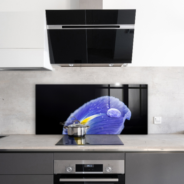 Stänkskydd kök Lila irisblomma