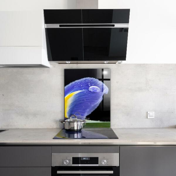 Stänkskydd kök Lila irisblomma