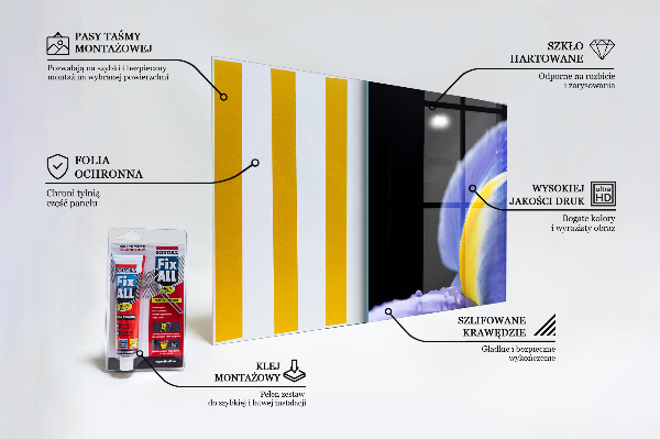 Stänkskydd kök Lila irisblomma