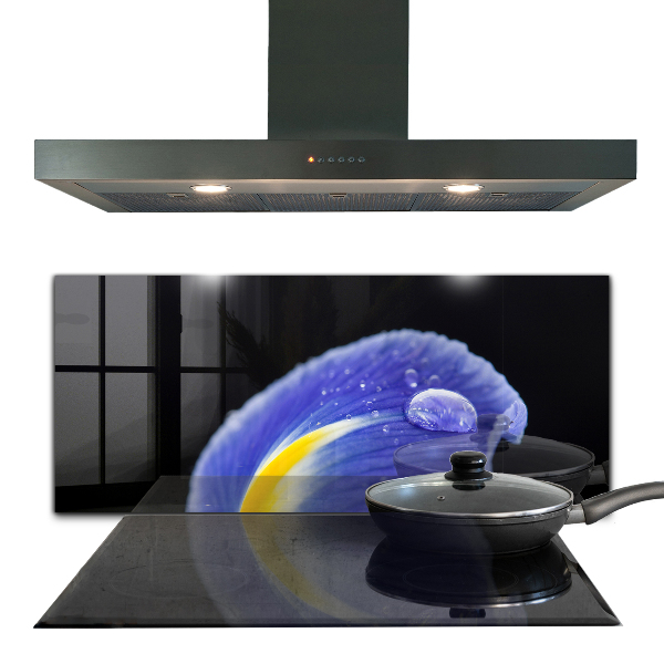 Stänkskydd kök Lila irisblomma