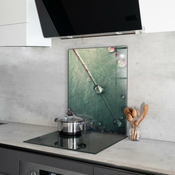 Stänkskydd kök Löv med daggdroppe