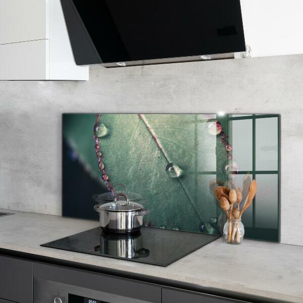 Stänkskydd kök Löv med daggdroppe