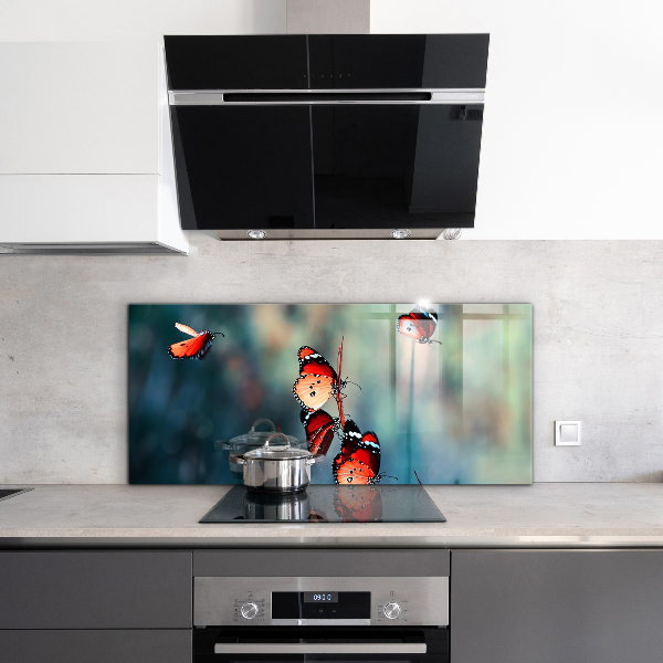 Stänkskydd kök Delikat fjäril i vinden