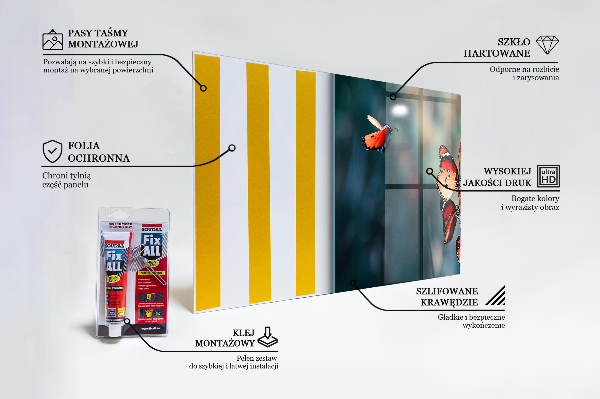 Stänkskydd kök Delikat fjäril i vinden
