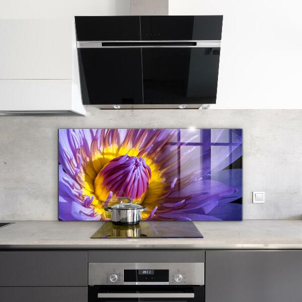 Stänkskydd kök Lila blomma detaljer