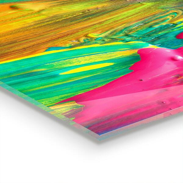 Stänkskydd kök Färgglad färgstruktur