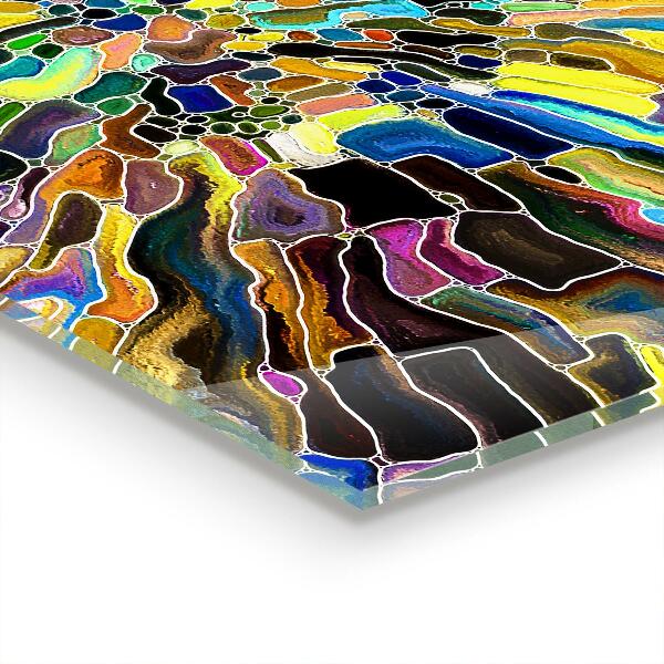 Stänkskydd kök Fancy färgglada mosaik