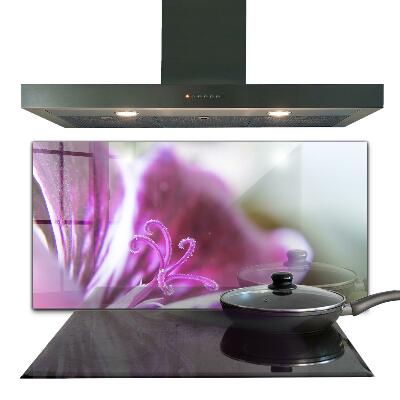 Stänkskydd kök Rosa blomma naturdetaljer